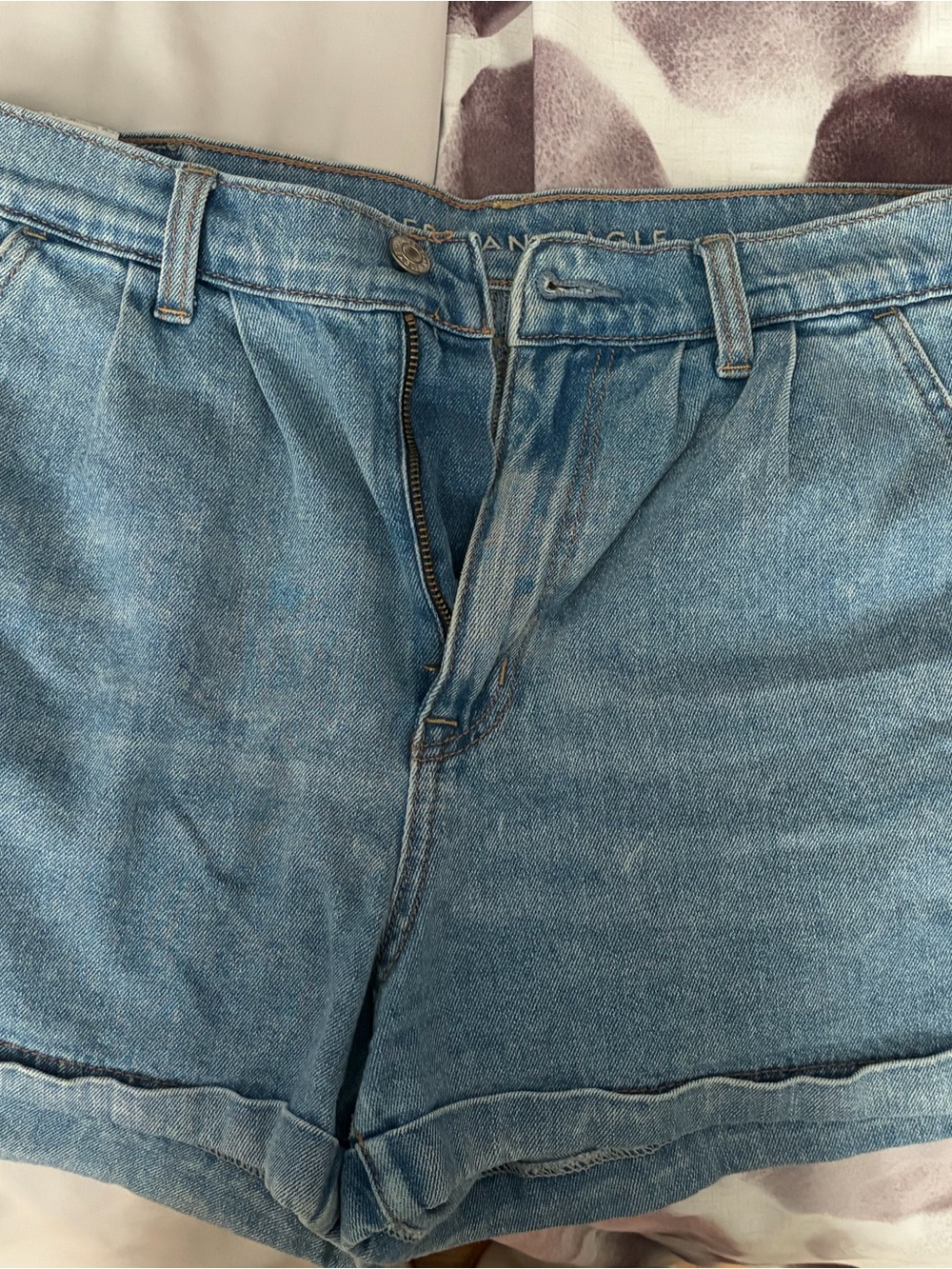 American Eagle Outfitters Light Blue Denim Shorts